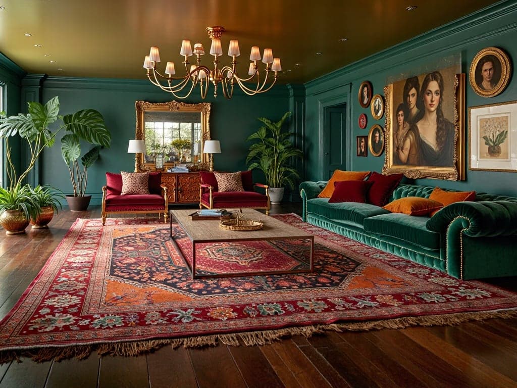 Eclectic Maximalist — example room rendered by Livd